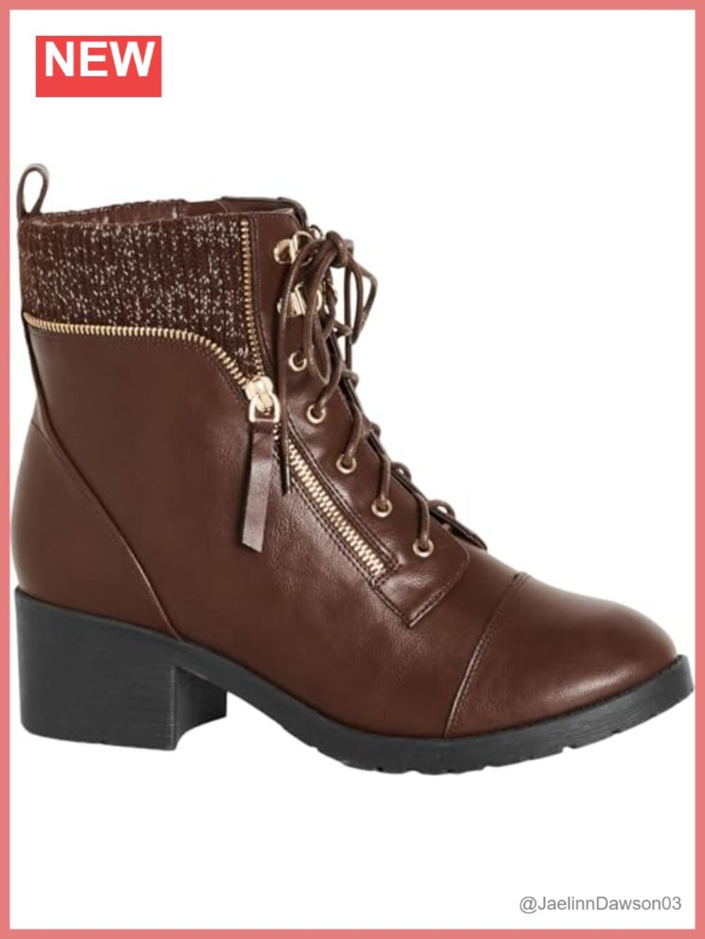Wide Fit Faux Suede Ankle Boots - Lace Up Zip Closure
